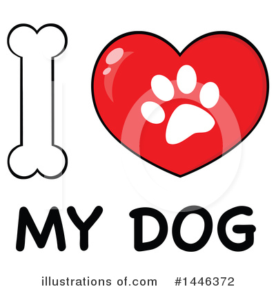 Paw Prints Clipart #1446372 by Hit Toon