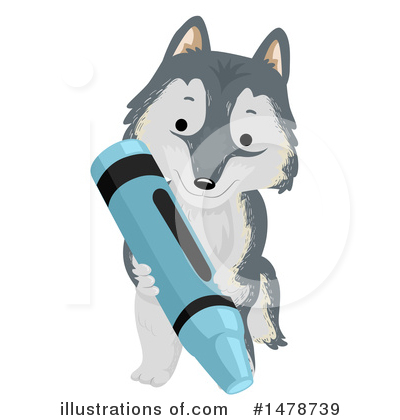 Husky Clipart #1478739 by BNP Design Studio