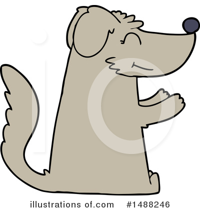 Royalty-Free (RF) Dog Clipart Illustration by lineartestpilot - Stock Sample #1488246