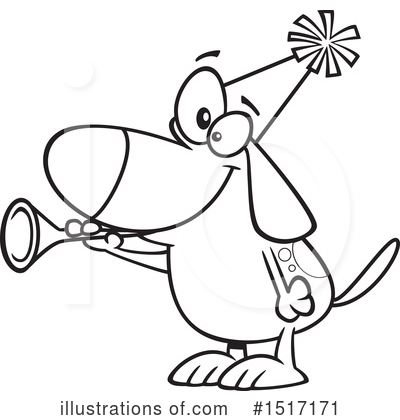 Royalty-Free (RF) Dog Clipart Illustration by toonaday - Stock Sample #1517171