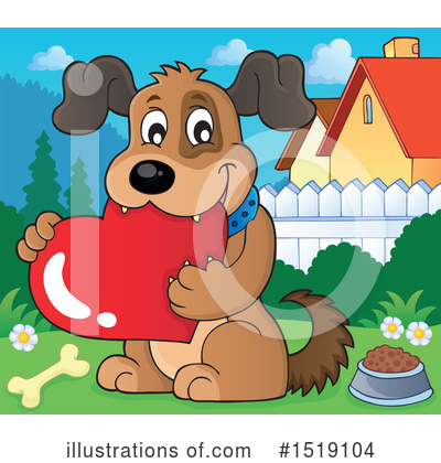 Royalty-Free (RF) Dog Clipart Illustration by visekart - Stock Sample #1519104