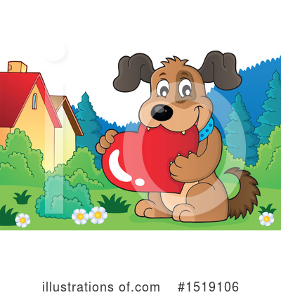 Royalty-Free (RF) Dog Clipart Illustration by visekart - Stock Sample #1519106
