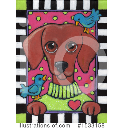 Royalty-Free (RF) Dog Clipart Illustration by Maria Bell - Stock Sample #1533158
