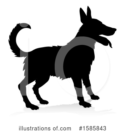 Royalty-Free (RF) Dog Clipart Illustration by AtStockIllustration - Stock Sample #1585843