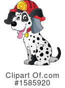 Dog Clipart #1585920 by visekart
