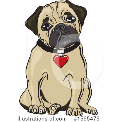 Dogs Clipart #1595479 by David Rey