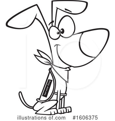 Royalty-Free (RF) Dog Clipart Illustration by toonaday - Stock Sample #1606375