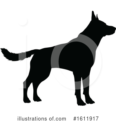 German Shepherd Clipart #1611917 by AtStockIllustration