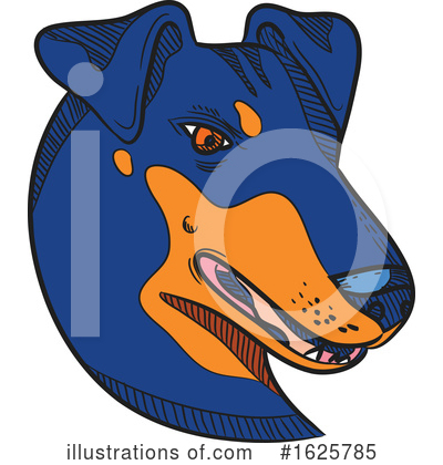 Royalty-Free (RF) Dog Clipart Illustration by patrimonio - Stock Sample #1625785