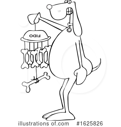 Royalty-Free (RF) Dog Clipart Illustration by djart - Stock Sample #1625826