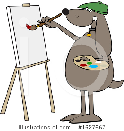 Royalty-Free (RF) Dog Clipart Illustration by djart - Stock Sample #1627667