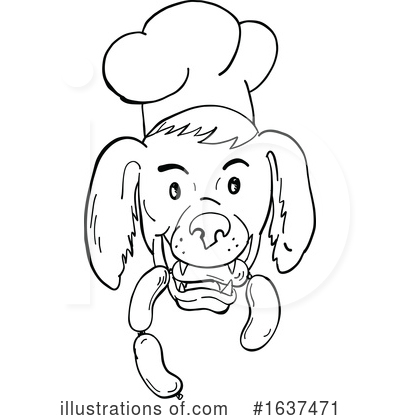 Royalty-Free (RF) Dog Clipart Illustration by patrimonio - Stock Sample #1637471