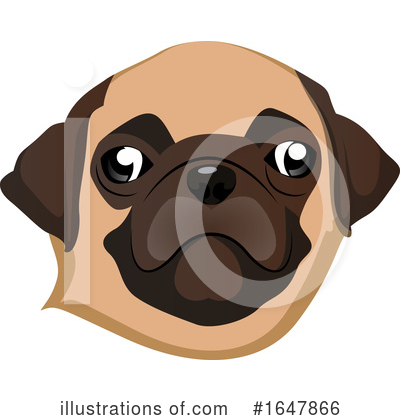 Pug Clipart #1647866 by Morphart Creations