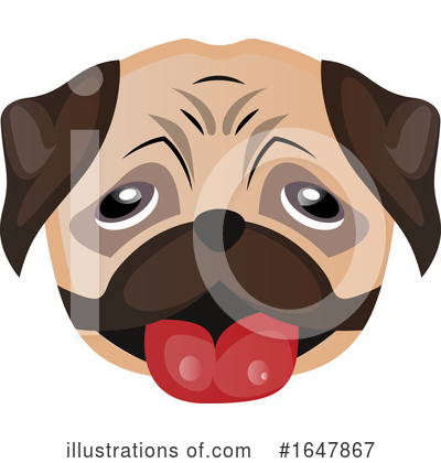 Pug Clipart #1647867 by Morphart Creations