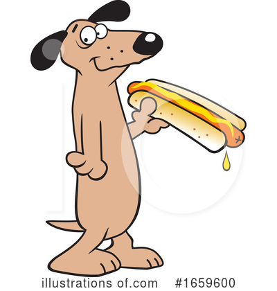 Hot Dog Clipart #1659600 by Johnny Sajem