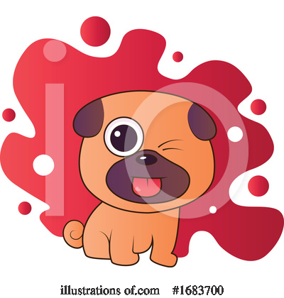 Pug Clipart #1683700 by Morphart Creations