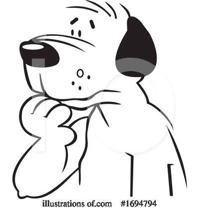 Royalty-Free (RF) Dog Clipart Illustration by Johnny Sajem - Stock Sample #1694794