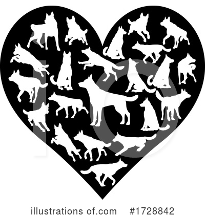 German Shepherd Clipart #1728842 by AtStockIllustration