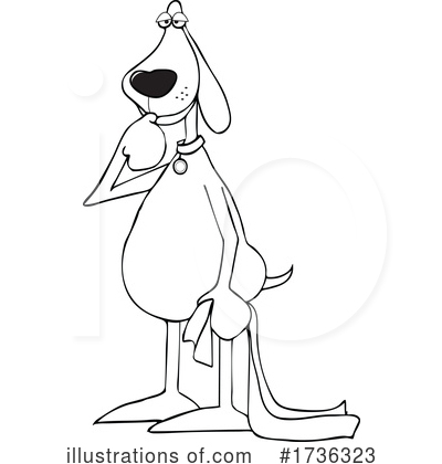 Royalty-Free (RF) Dog Clipart Illustration by djart - Stock Sample #1736323
