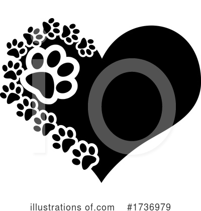 Paw Prints Clipart #1736979 by Hit Toon