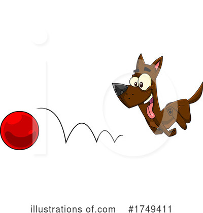 Royalty-Free (RF) Dog Clipart Illustration by Hit Toon - Stock Sample #1749411