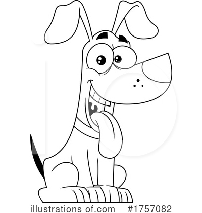 Royalty-Free (RF) Dog Clipart Illustration by Hit Toon - Stock Sample #1757082