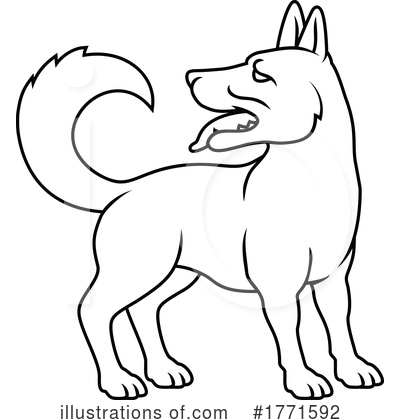 Royalty-Free (RF) Dog Clipart Illustration by AtStockIllustration - Stock Sample #1771592