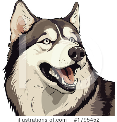 Malamute Clipart #1795452 by stockillustrations