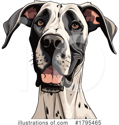 Great Dane Clipart #1795465 by stockillustrations