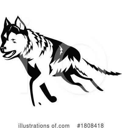 Royalty-Free (RF) Dog Clipart Illustration by patrimonio - Stock Sample #1808418