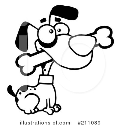 Royalty-Free (RF) Dog Clipart Illustration by Hit Toon - Stock Sample #211089