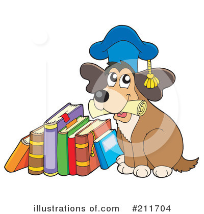 Royalty-Free (RF) Dog Clipart Illustration by visekart - Stock Sample #211704