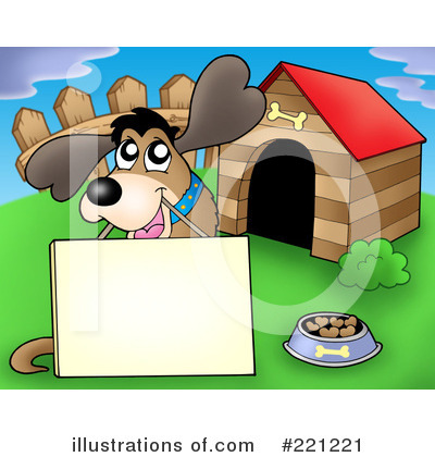 Royalty-Free (RF) Dog Clipart Illustration by visekart - Stock Sample #221221