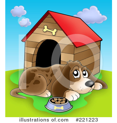 Royalty-Free (RF) Dog Clipart Illustration by visekart - Stock Sample #221223