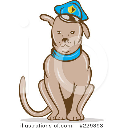 Royalty-Free (RF) Dog Clipart Illustration by patrimonio - Stock Sample #229393