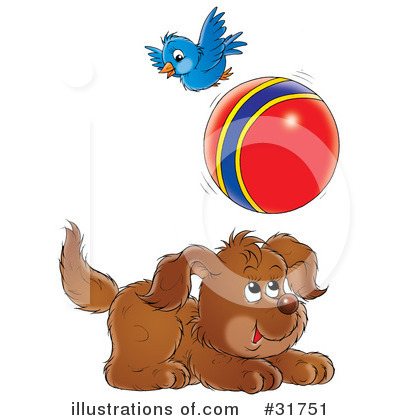 Royalty-Free (RF) Dog Clipart Illustration by Alex Bannykh - Stock Sample #31751