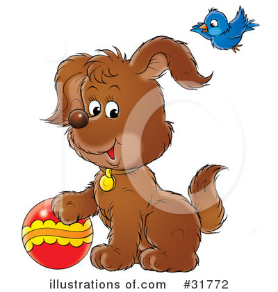 Royalty-Free (RF) Dog Clipart Illustration by Alex Bannykh - Stock Sample #31772