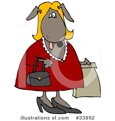 Royalty-Free (RF) Dog Clipart Illustration by djart - Stock Sample #33892