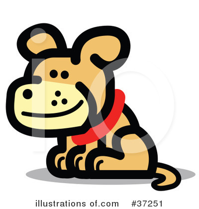 Royalty-Free (RF) Dog Clipart Illustration by Andy Nortnik - Stock Sample #37251