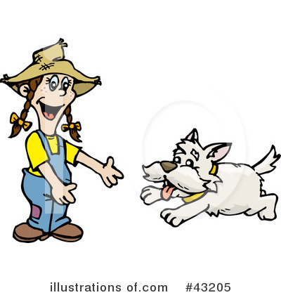 Royalty-Free (RF) Dog Clipart Illustration by Dennis Holmes Designs - Stock Sample #43205
