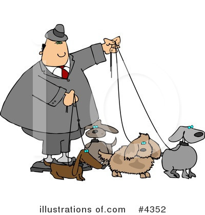 Royalty-Free (RF) Dog Clipart Illustration by djart - Stock Sample #4352