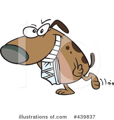 Royalty-Free (RF) Dog Clipart Illustration by toonaday - Stock Sample #439837