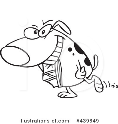 Royalty-Free (RF) Dog Clipart Illustration by toonaday - Stock Sample #439849