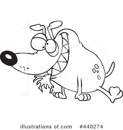 Royalty-Free (RF) Dog Clipart Illustration by toonaday - Stock Sample #440274