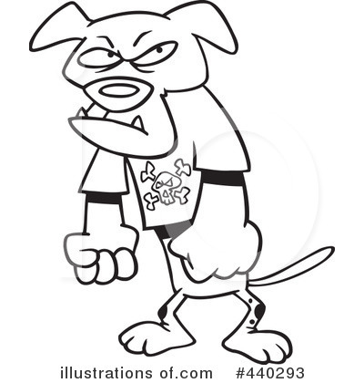 Royalty-Free (RF) Dog Clipart Illustration by toonaday - Stock Sample #440293