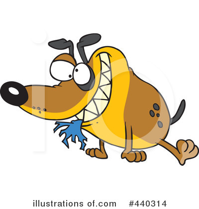 Royalty-Free (RF) Dog Clipart Illustration by toonaday - Stock Sample #440314
