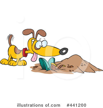 Royalty-Free (RF) Dog Clipart Illustration by toonaday - Stock Sample #441200