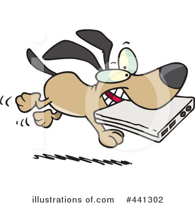 Royalty-Free (RF) Dog Clipart Illustration by toonaday - Stock Sample #441302