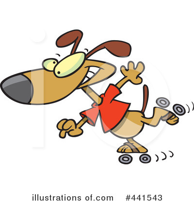 Rollerblading Clipart #441543 by toonaday