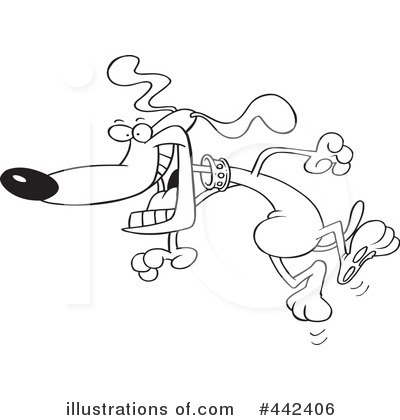 Royalty-Free (RF) Dog Clipart Illustration by toonaday - Stock Sample #442406